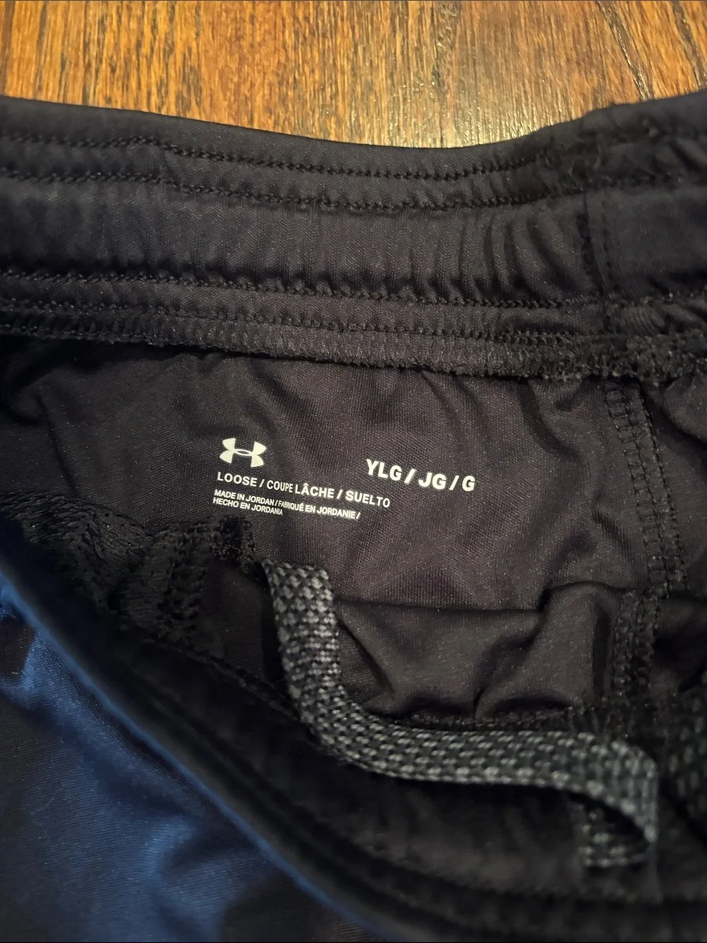 Under Armour youth Black Athletic Shorts
